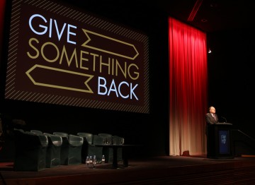 BAFTA Chairman John Willis at the launch of Give Something Back. 