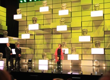 Emily Watson collects the BAFTA for her performance in Appropriate Adult.
