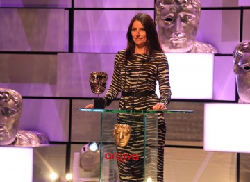 Davina McCall presents the award for Male Performance in a Comedy Programme.