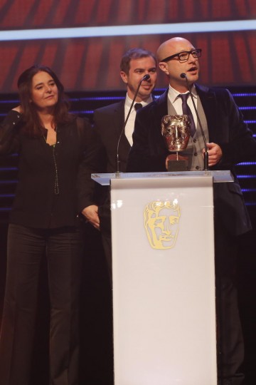 Cartoon Network collects the BAFTA for Channel of the Year at the British Academy Children's Awards in 2014