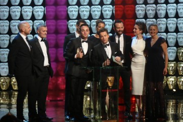 Ant and Dec's Saturday Night Takeaway production Team accept the award for Entertainment Programme