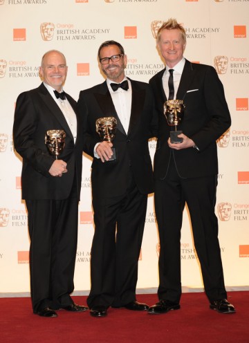 Guy Hendrix Dyas, Larry Dias and Doug Mowat. (Pic: BAFTA/Richard Kendal)