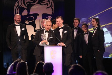 The Monument Valley team accept the award for British Game at the British Academy Games Awards in 2015