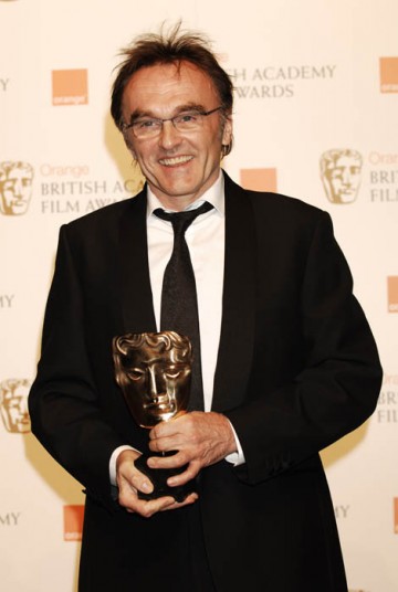 Danny Boyle was exceptionally pleased to crown a night of Slumdog Millionaire success by taking the Best Director award (BAFTA/ Richard Kendal).