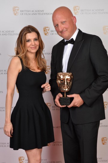 The BAFTA for Director: Factual was awarded to Dan Reed for The Paedophile Hunter, and presented by Dr Linda Papadopolous.