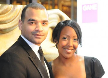Michael Underwood arrives with Angellica Bell at the GAME Video Games Awards (BAFTA / James Kennedy).