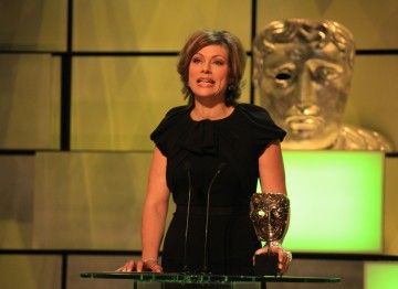 Broadcast journalist Kate Silverton presents the award for Single Documentary.