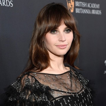 Felicity Jones was honored with the British Artist of the Year presented by Burberry.