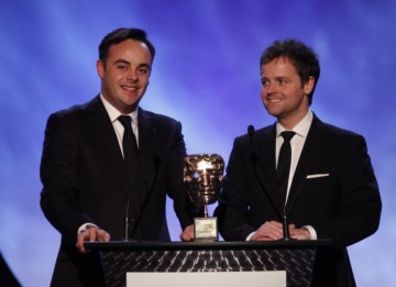 Ant and Dec deliver a retrospective of the work of this year's recipient of the Academy Fellowship, Shigeru Miyamoto (BAFTA/Brian Ritchie)