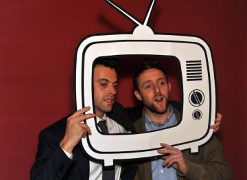 Heydon Prowse and Jolyon Rubinstein at the Boothnation photobooth