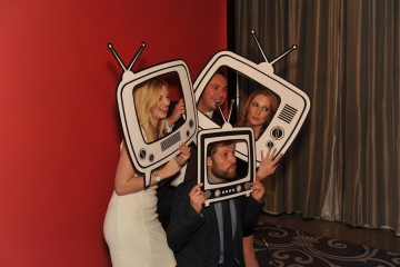 Guests at the nominees party take a snap with Boothnation