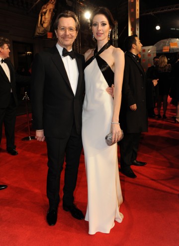 Tinker, Tailor, Soldier, Spy star and Leading Actor nominee Gary Oldman with his wife Alexandra. 