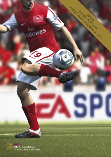 GAME British Academy Video Games Awards 2012 brochure cover: FIFA 2012