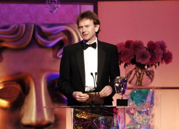 Globetrotting broadcaster Michael Wood presents the Award for Editing Factual (pic: BAFTA / Richard Kendal).