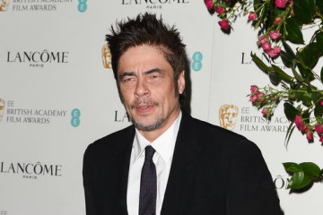 Benicio Del Toro arrives at the BAFTA and Lancôme Nominees' Party at Kensington Palace