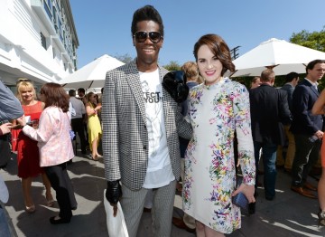 TV personality and  and runway coach J. Alexander with Downton Abbey actress Michelle Dockery