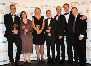 Wounded wins the Single Documentary BAFTA (BAFTA/Richard Kendal).