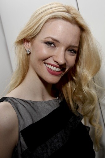 Talulah Riley poses for the cameras after making the nominees announcement.