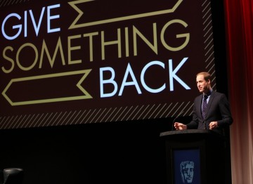 HRH The Prince of Wales delivers a speech to mark the launch of BAFTA's Give Something Back campaign