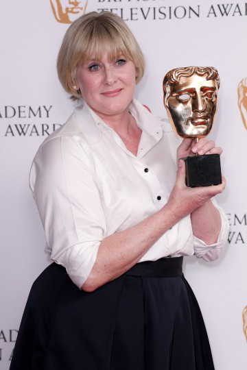 Sarah Lancashire wins the award for Leading Actress for her performance in Happy Valley