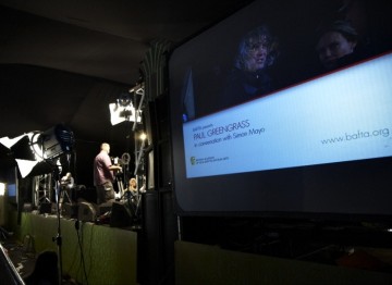 July 17: Camera crew filming BAFTA's Paul Greengrass interview (Picture: Jonathan Birch)