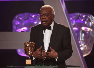 Sir Trevor McDonald accepts his BAFTA Fellowship.