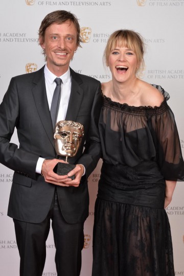 The BAFTA for Writer: Comedy was awarded to Mackenzie Crook for Detectorists, and presented by Edith Bowman.