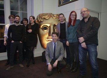 The Natural Motion team, sponsors of the BAFTA Games Nominees Party. 