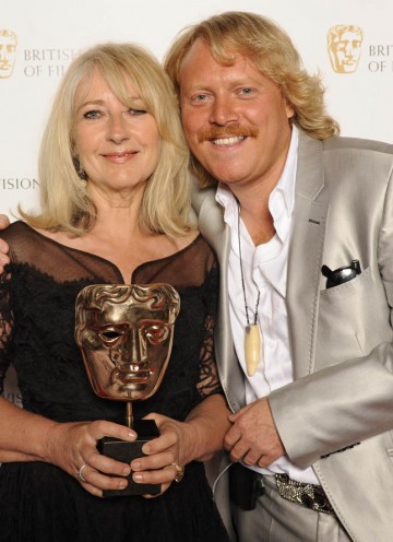 Winner of Make Up and Hair Dressing award Chrissie Baker for Mo, with comedien Keith Lemon