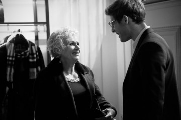 Julie Walters and James Norton backstage at the announcement event