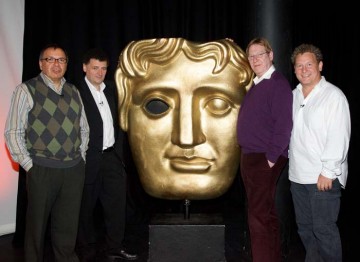 Maurice Gran, Steven Moffat, Laurence Marks and Ashley Pharoah after the event.