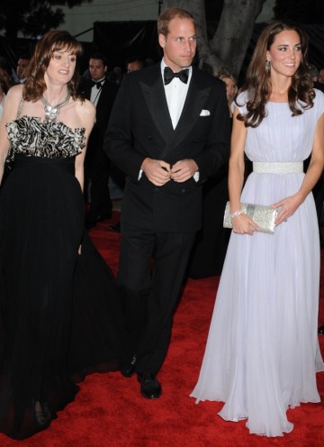The Royal couple on the BAFTA red carpet in Los Angeles with Amanda Berry