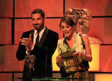 Suranne Jones and Tom Ellis present the award for Reality and Constructed Factual - a brand new category for the 2012 Awards.