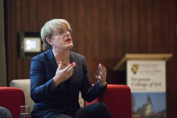 Event: An Audience with Eddie Izzard Venue: Alex Reading Room, University of South Wales Trinity Saint David, Swansea Date: Thur 30th June 2016