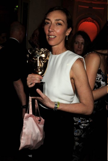 Martina Amati with her Short Film BAFTA at the Official Soho House and Grey Goose party for the Orange British Academy Film Awards.
