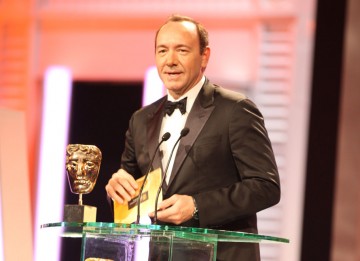 Kevin Spacey, past BAFTA winner for American Beauty, announces the winner of Outstanding Debut by a British Writer, Director and Producer. (Pic: BAFTA/ Stephen Butler)