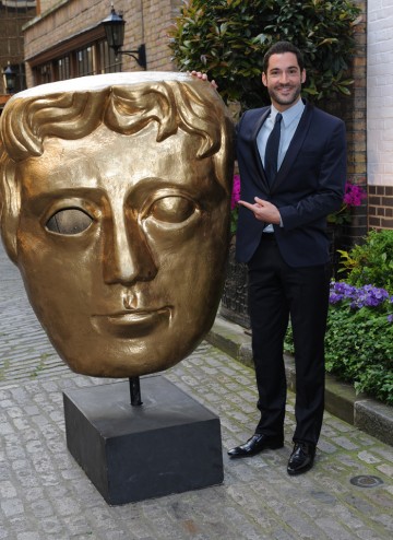 The Welsh actor, know for his roles in Eastenders and Miranda arrives at The Brewery to present the Award for Director: Multi-Camera at the Television Craft ceremony. 