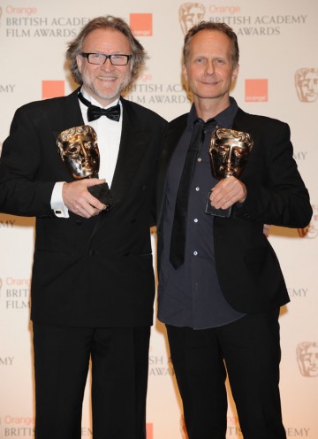 Proucer Søren Stærmose and director Niels Arden Oplev. (Pic: BAFTA/Richard Kendal)