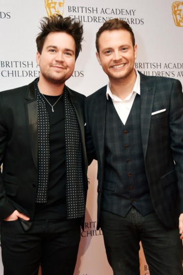 Sam Nixon and Mark Rhodes at the BAFTA Children's Awards 2015 at the Roundhouse on 22 November 2015