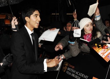 Dev Patel, who was nominated for Best Actor, has been enjoying the ride since Slumdog Millionaire hit the big time. (BAFTA/ Richard Kendal.)