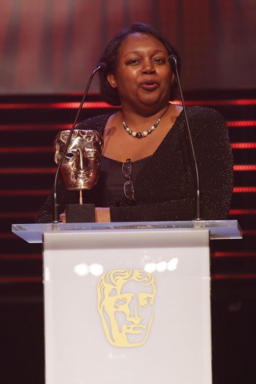 Malorie Blackman OBE presents the BAFTA for Writer at the British Academy Children's Awards in 2014