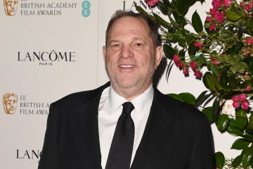 Harvey Weinstein arrives at the BAFTA and Lancôme Nominees' Party at Kensington Palace