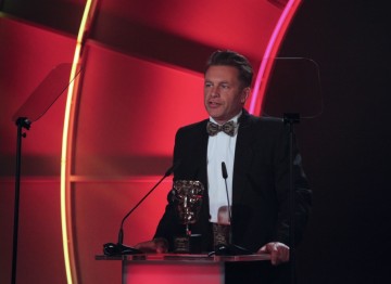 Springwatch presenter Chris Packham presented the team behind the BBC nature programme with the BAFTA Special Award. (Pic: BAFTA/Jamie Simonds)