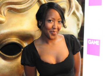 Angellica Bell arrives at the London Hilton to join the GAME British Academy Video Games Awards (BAFTA / James Kennedy).