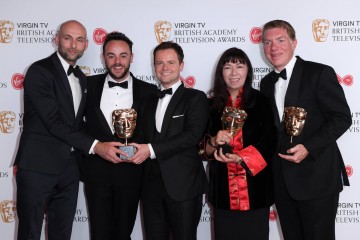 Winners of Live Event: The Queen's 90th Celebration L-R - Lee Connolly, Ant & Dec, Sue Andrew, Nick Bullen