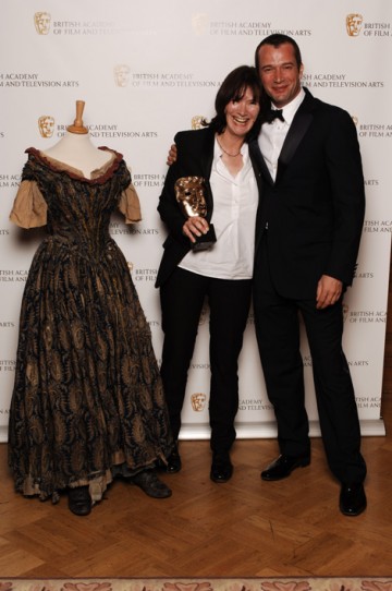 James Purefoy presented the Costume Design Award to Amy Roberts for Oliver Twist (pic: BAFTA / Richard Kendal).