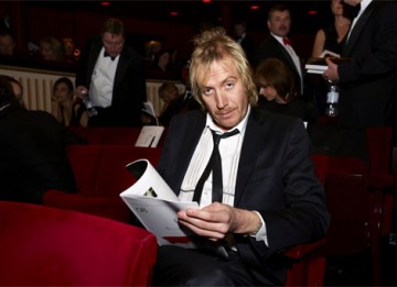 Actor and Award presenter Rhys Ifans waits for the ceremony to begin (pic: BAFTA / Camera Press).
