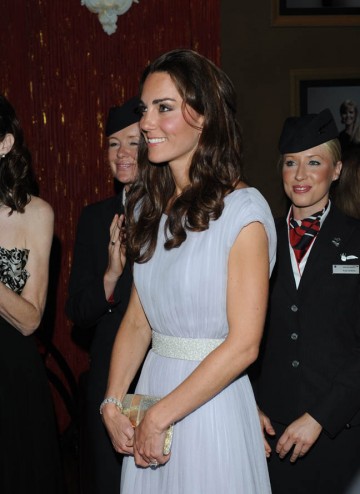 The Duchess looks on at the Royal Rota in Los Angeles.