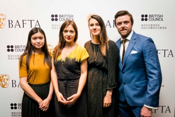 BAFTA Scholars Katie Leung, Jennifer Majka, Lauren Dark & Brian Falconer 