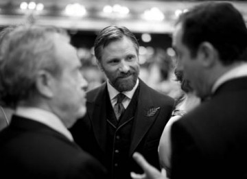 Viggo Mortensen, star of Eastern Promises, chats to guests in the Main Auditorium of the Royal Opera House (pic: Greg Williams / Art + Commerce).